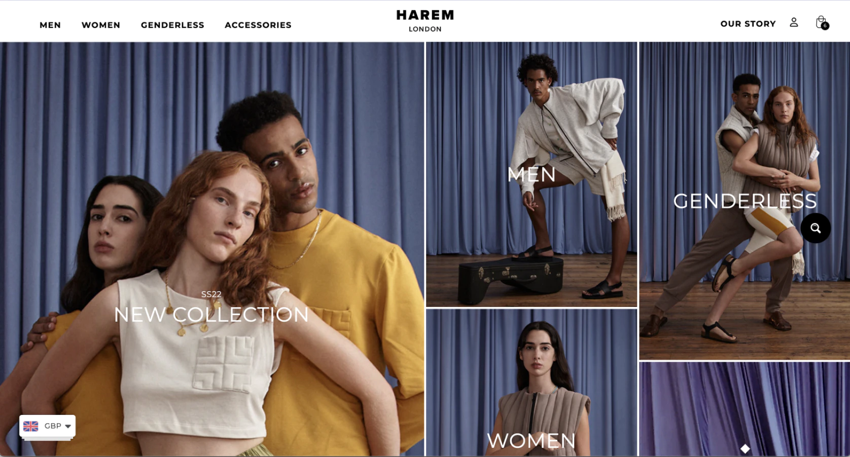 Harem London website